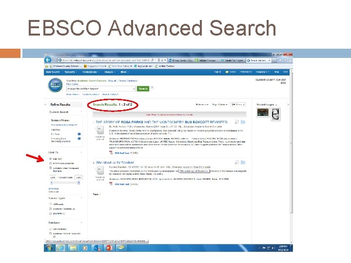 EBSCO Advanced Search 