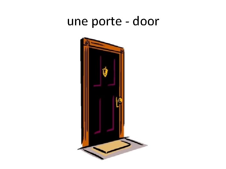 une porte - door 