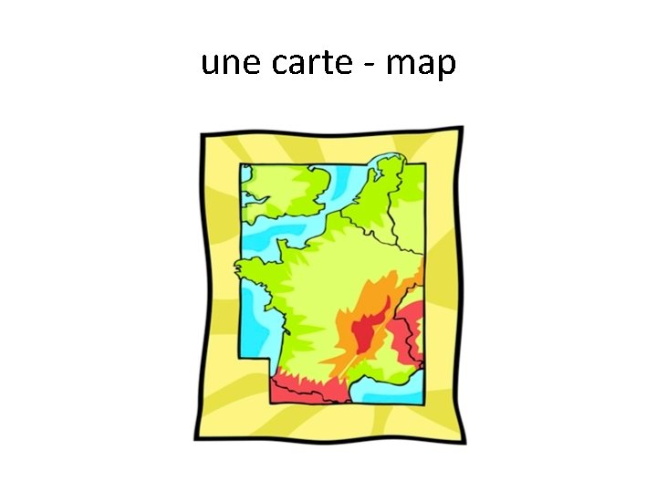 une carte - map 