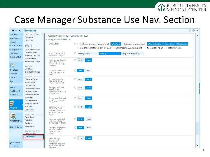 Case Manager Substance Use Nav. Section 6 