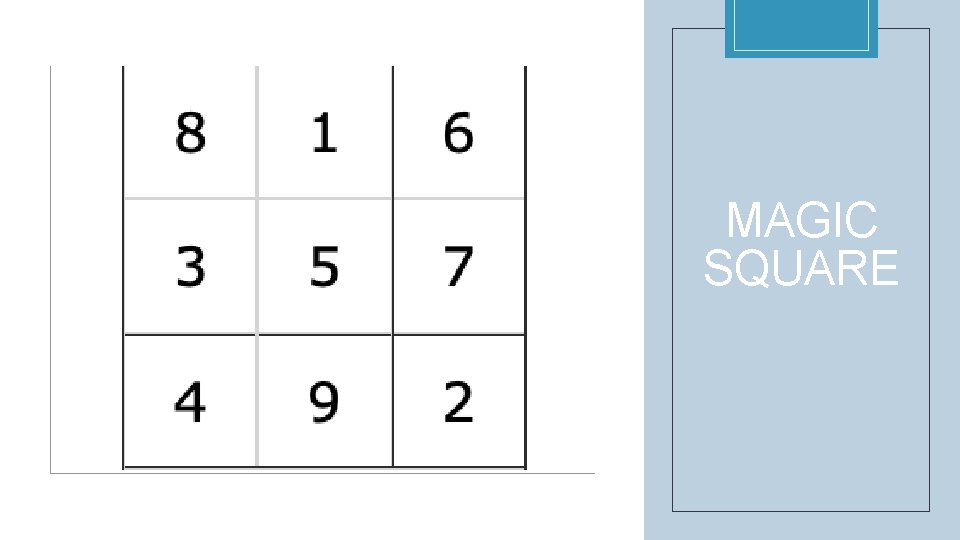 C MAGIC SQUARE 