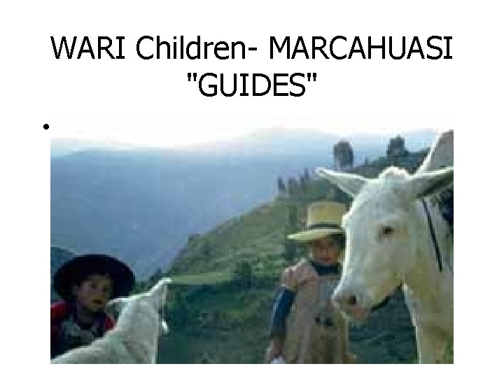 WARI Children- MARCAHUASI "GUIDES" • 