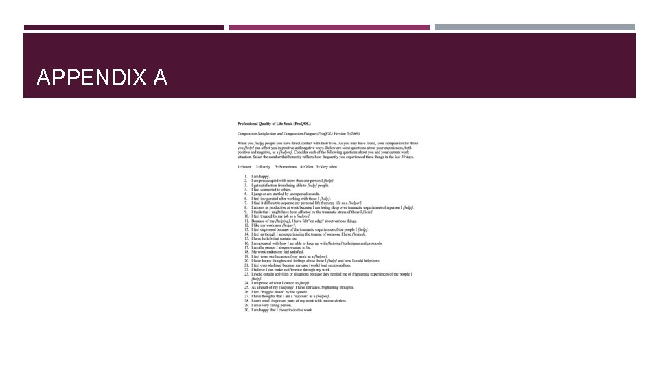 APPENDIX A 