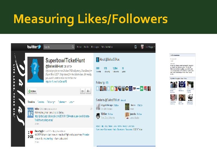 Measuring Likes/Followers 