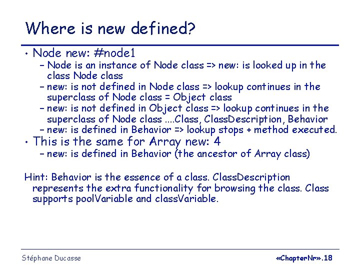 Where is new defined? • Node new: #node 1 • This is the same