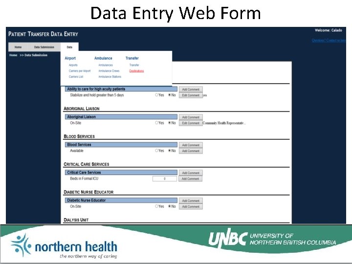 Data Entry Web Form 
