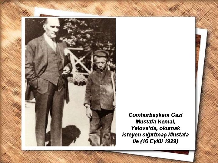 Cumhurbaşkanı Gazi Mustafa Kemal, İzmir Erkek Lisesinde matematik dersini izlerken (1 Şubat 1931) Yalova'da,