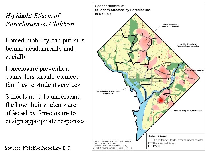 Highlight Effects of Foreclosure on Children Forced mobility can put kids behind academically and