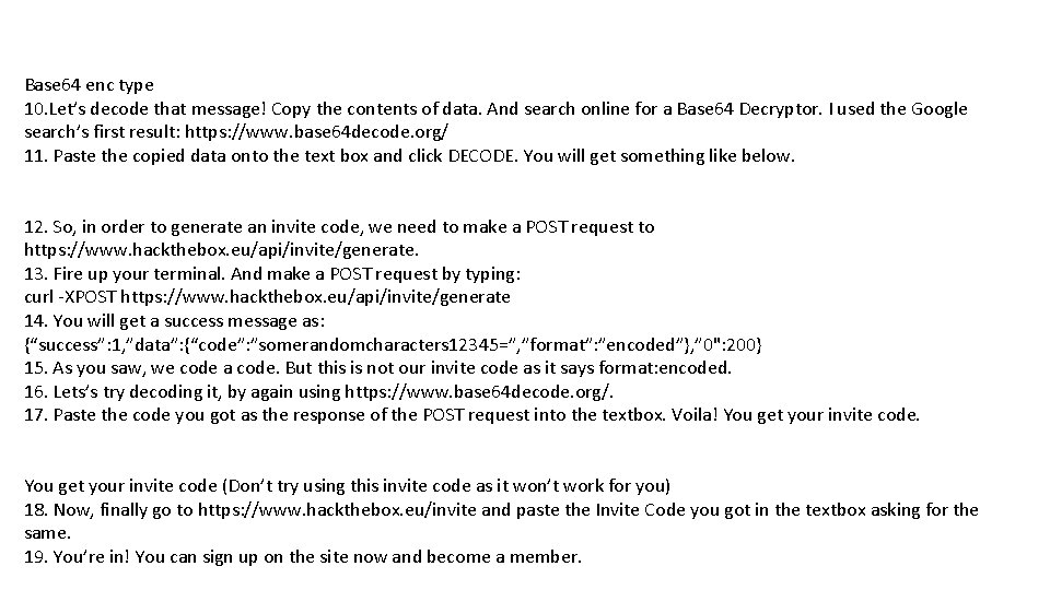 Base 64 enc type 10. Let’s decode that message! Copy the contents of data.