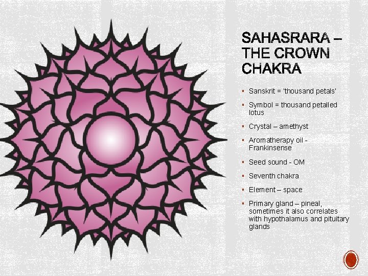 Sanskrit thousand petals Symbol thousand petalled lotus Crystal