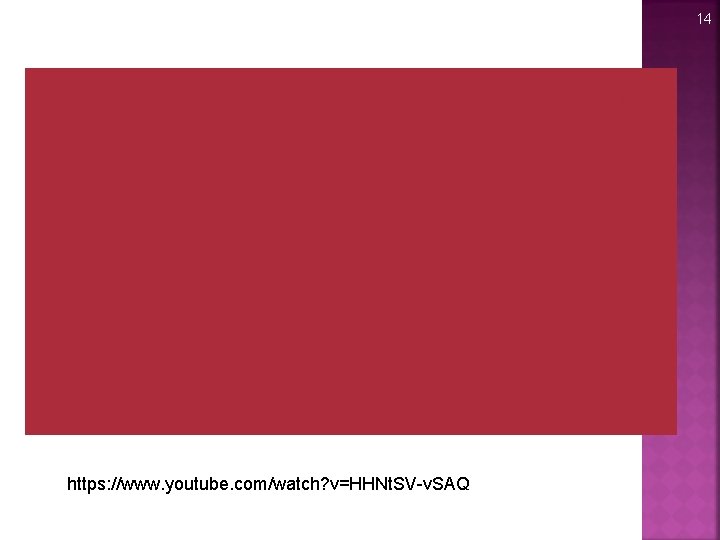 14 https: //www. youtube. com/watch? v=HHNt. SV-v. SAQ 