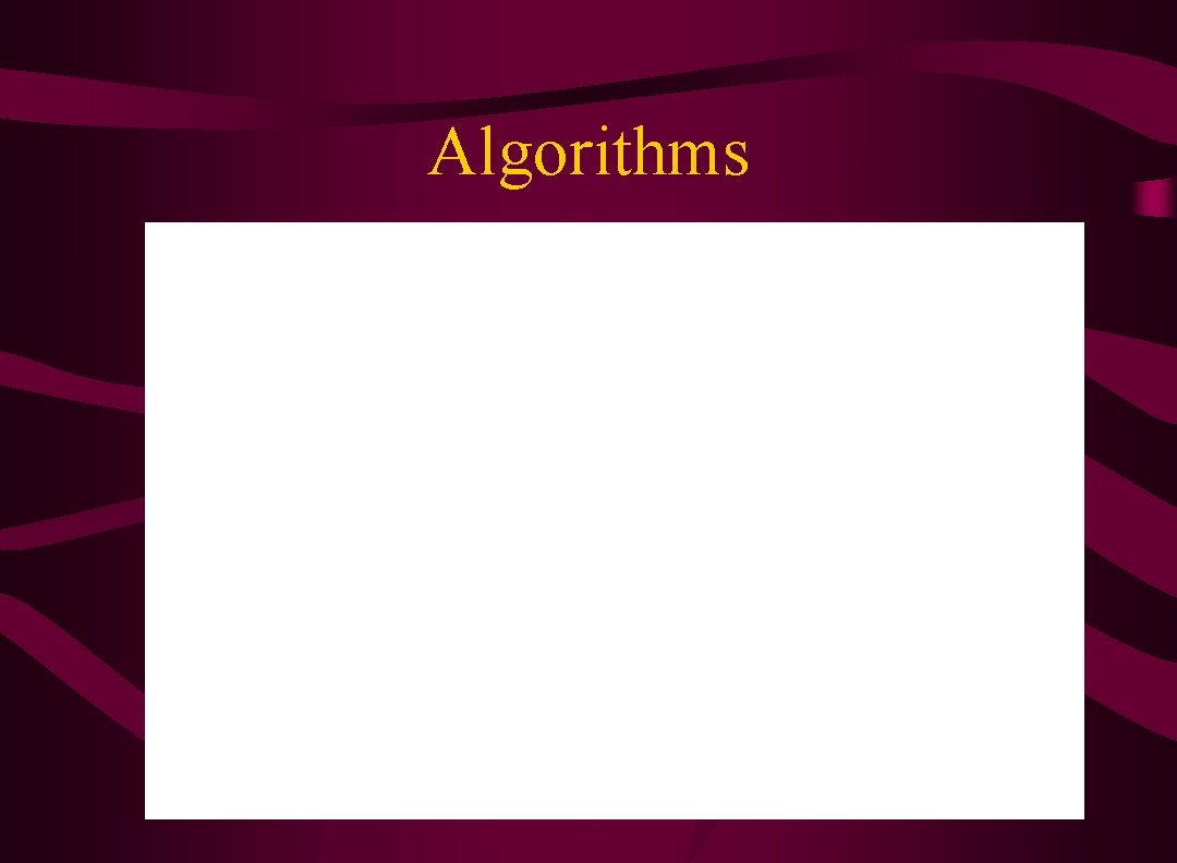 Algorithms 
