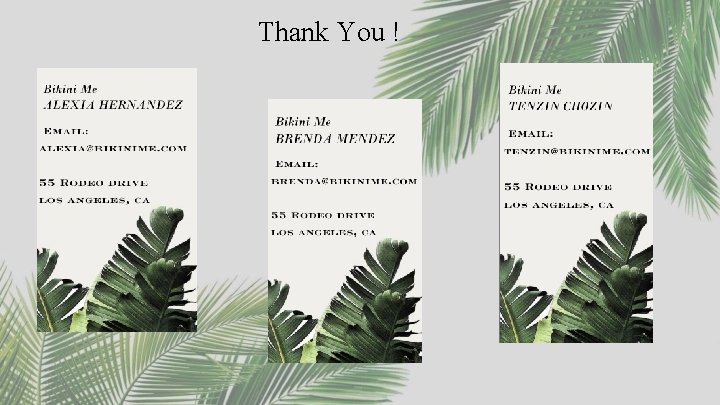Thank You ! 