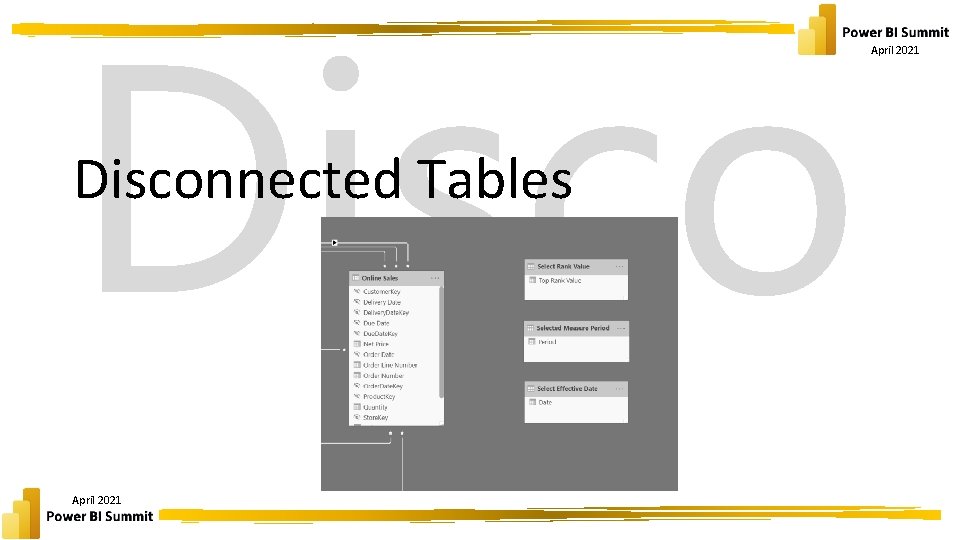 Disconnected Tables April 2021 