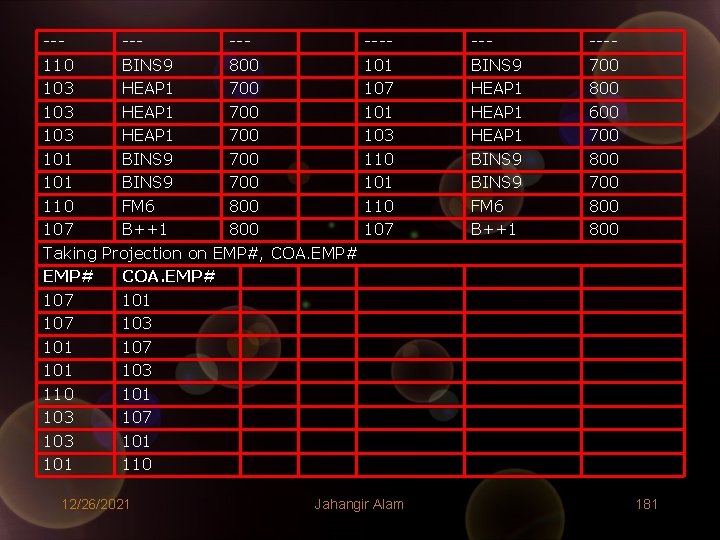 ------110 BINS 9 800 103 HEAP 1 700 101 BINS 9 700 110 FM ------110 BINS 9 800 103 HEAP 1 700 101 BINS 9 700 110 FM