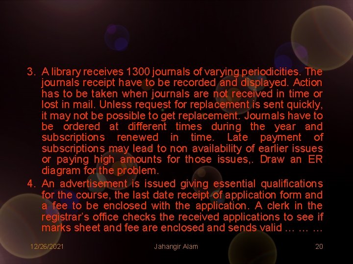 3. A library receives 1300 journals of varying periodicities. The journals receipt have to 3. A library receives 1300 journals of varying periodicities. The journals receipt have to