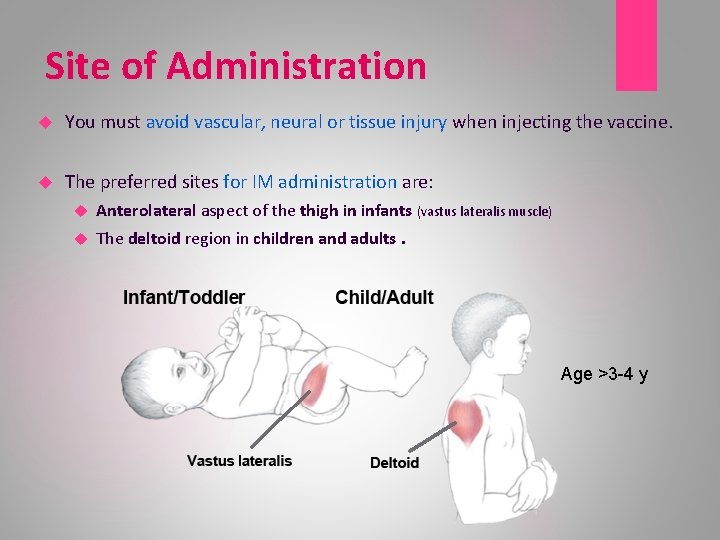 Site of Administration You must avoid vascular, neural or tissue injury when injecting the