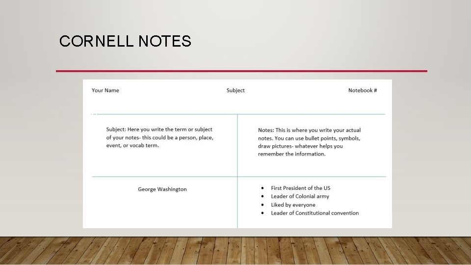 CORNELL NOTES 