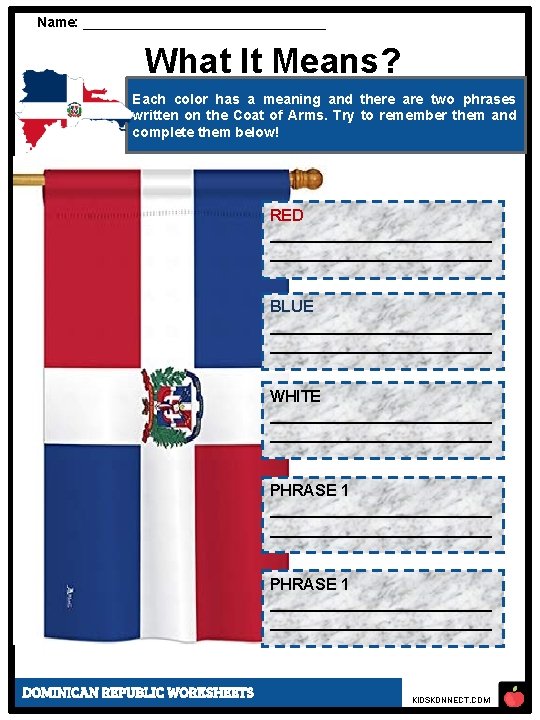 Name: ________________ What It Means? Each color has a meaning and there are two