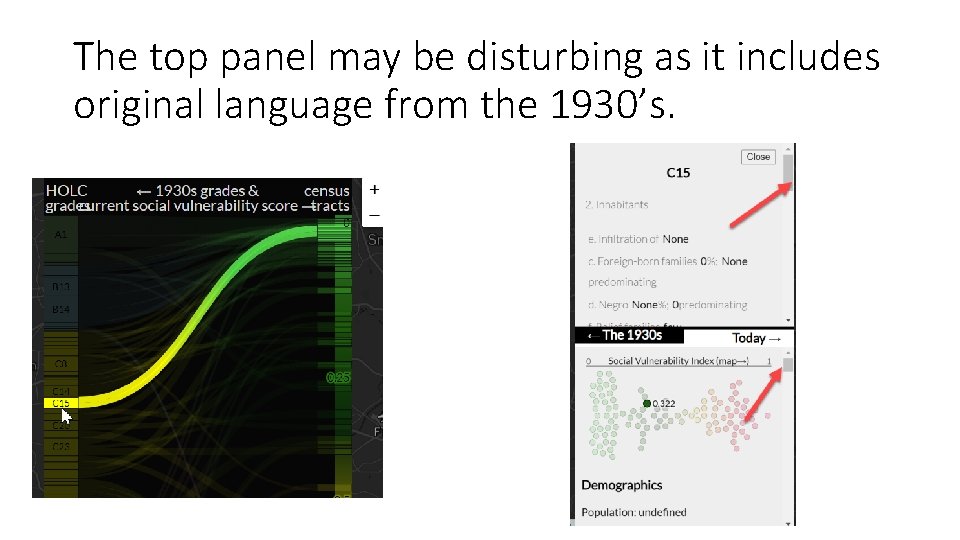 The top panel may be disturbing as it includes original language from the 1930’s.