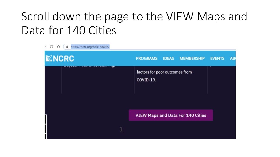 Scroll down the page to the VIEW Maps and Data for 140 Cities 