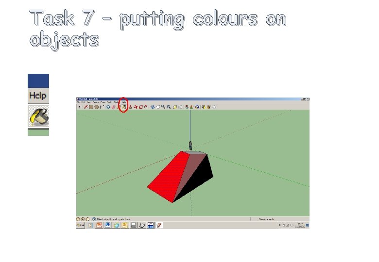 Task 7 – putting colours on objects 