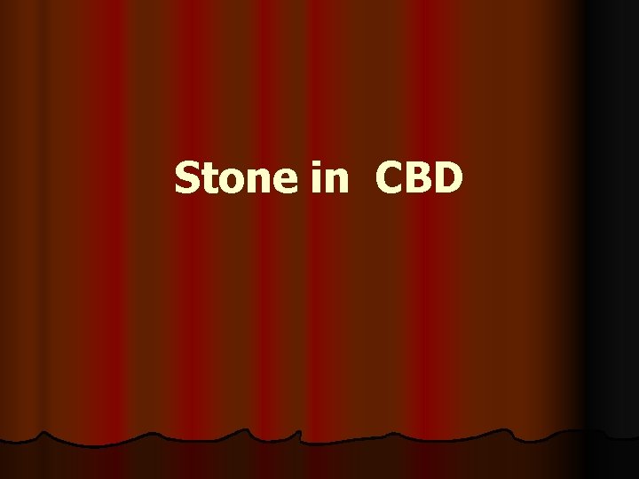 Stone in CBD 