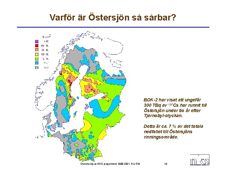 Varför är Östersjön så sårbar? BOK-2 har visat att ungefär 300 TBq av 137