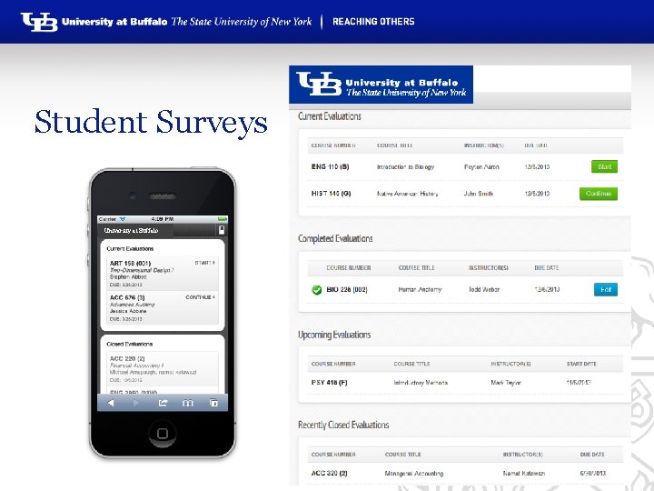 Student Surveys University at Buffalo 