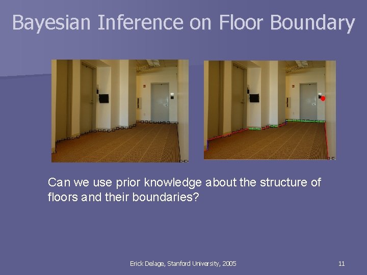 Bayesian Inference on Floor Boundary Can we use prior knowledge about the structure of