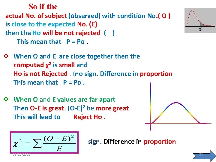 So if the actual No. of subject (observed) with condition No. ( O )