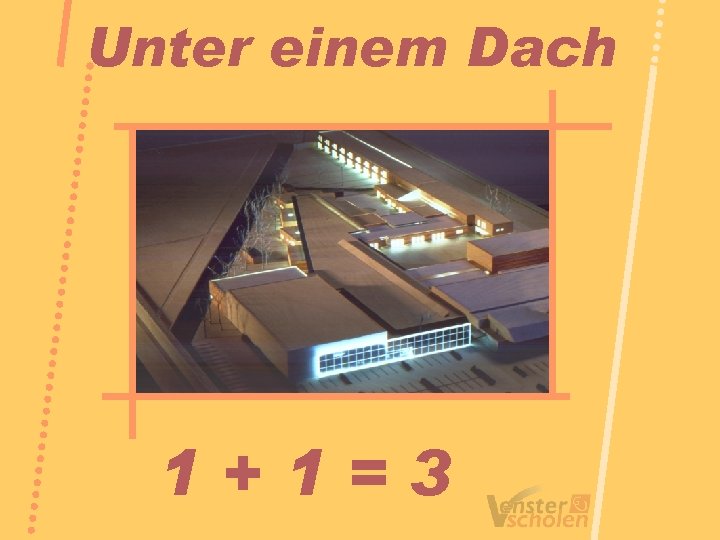 Unter einem Dach 1+1=3 