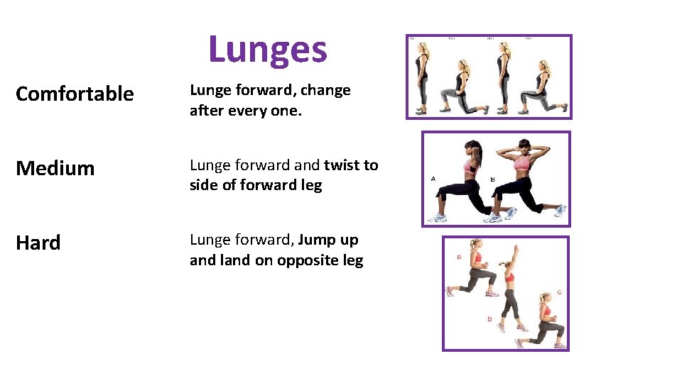 Jumping Jacks Comfortable Step to the right into