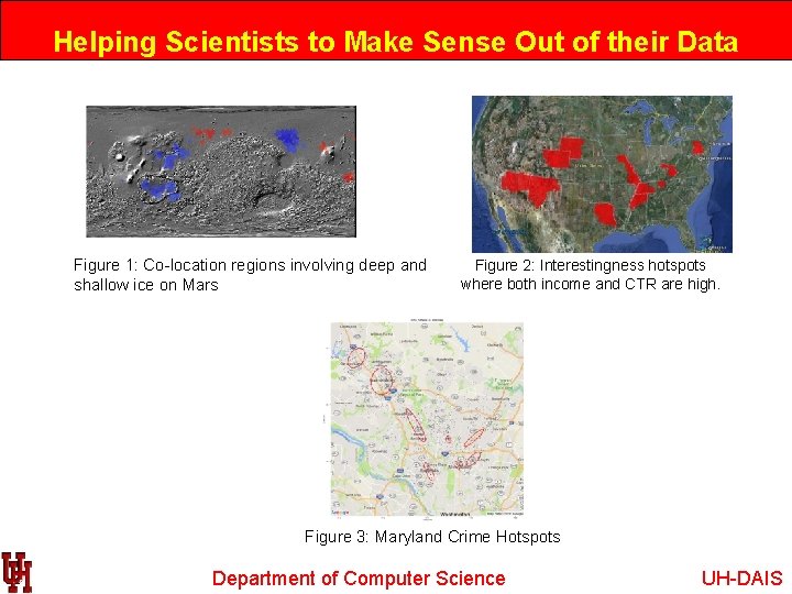 Helping Scientists to Make Sense Out of their Data Figure 1: Co-location regions involving