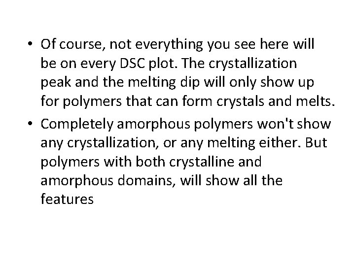  • Of course, not everything you see here will be on every DSC