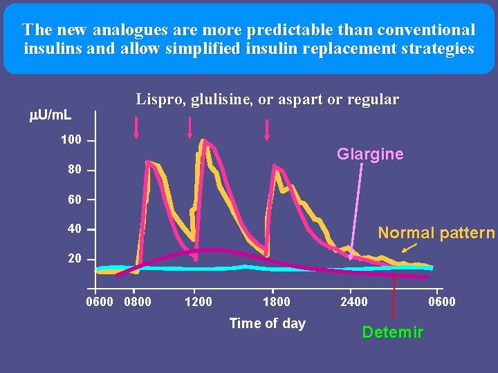 The new analogues are more predictable than conventional insulins and allow simplified insulin replacement