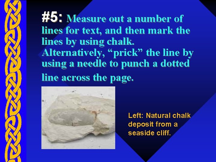 #5: Measure out a number of lines for text, and then mark the lines