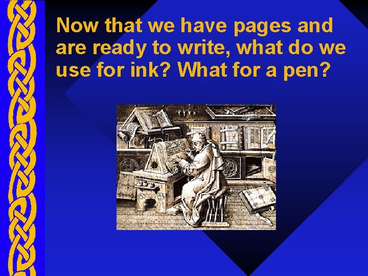 Now that we have pages and are ready to write, what do we use