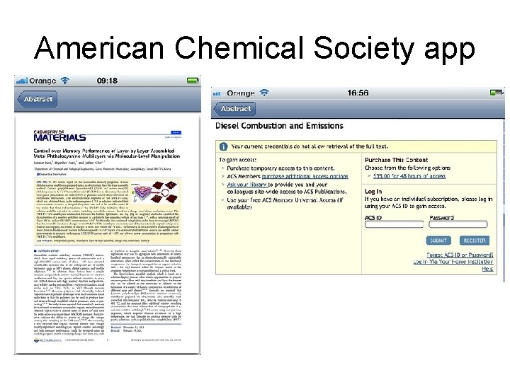 American Chemical Society app 