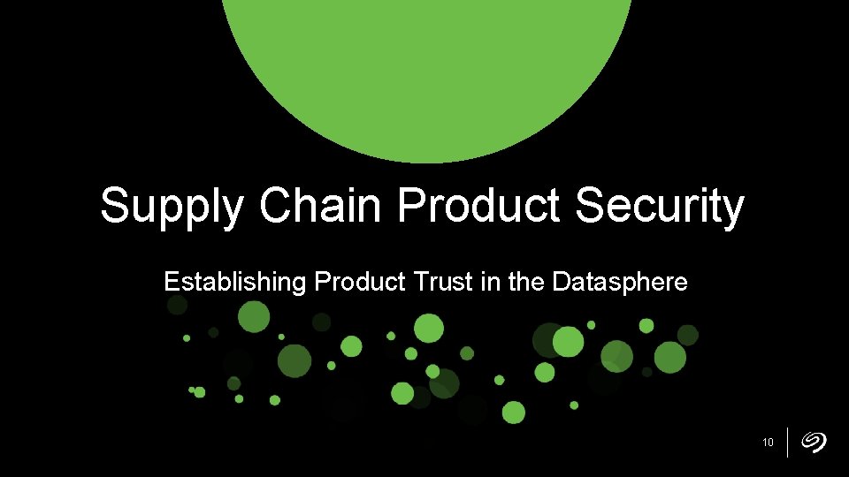 Supply Chain Product Security Establishing Product Trust in the Datasphere 10 