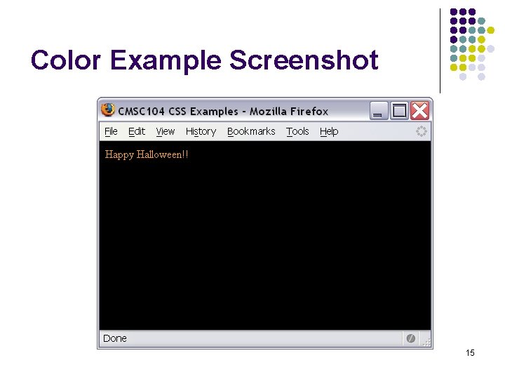Color Example Screenshot 15 