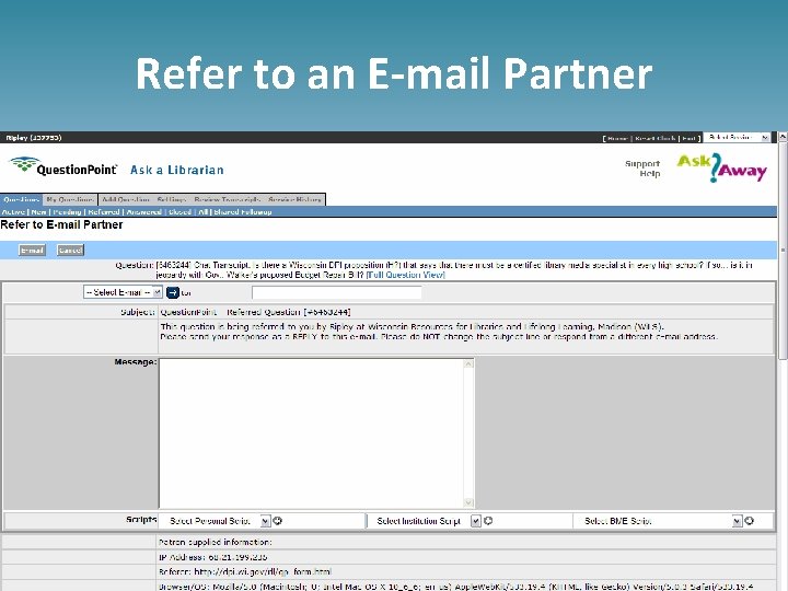 Refer to an E-mail Partner 