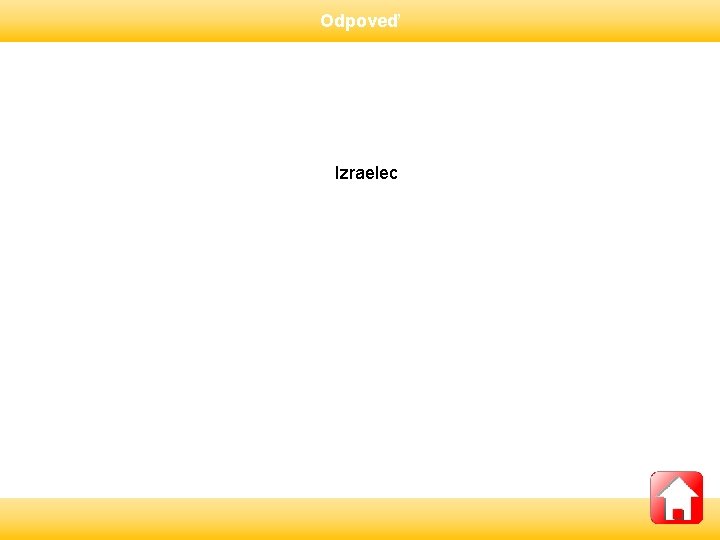 Odpoveď Izraelec 