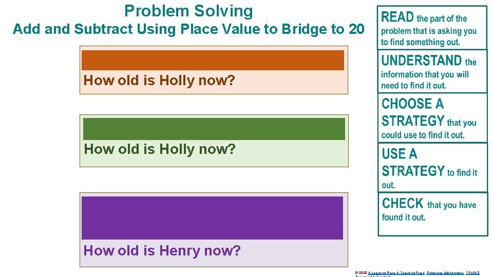Problem Solving Add and Subtract Using Place Value to Bridge to 20 In 4