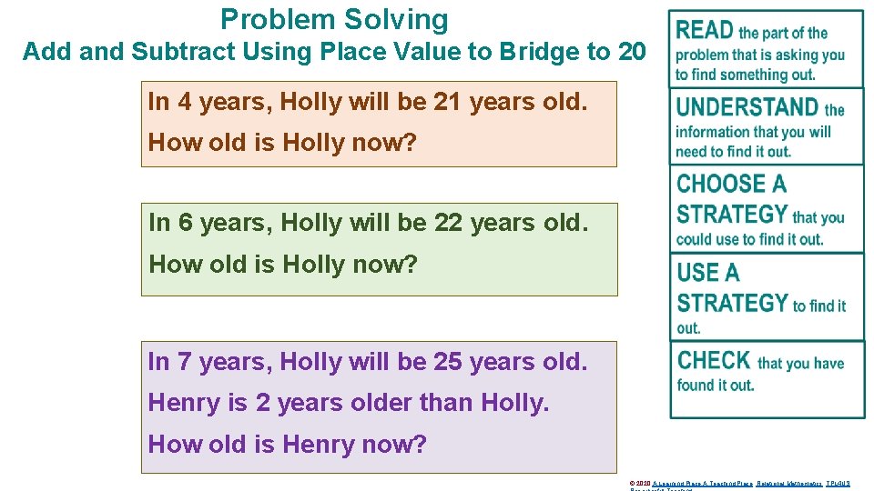 Problem Solving Add and Subtract Using Place Value to Bridge to 20 In 4