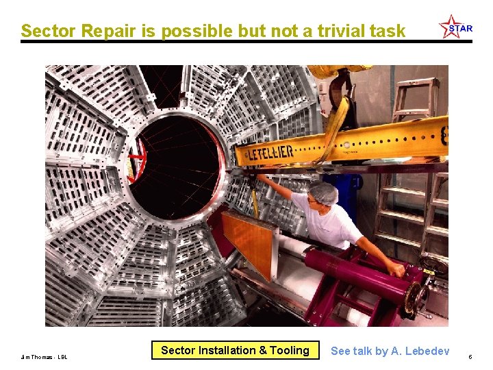 Sector Repair is possible but not a trivial task Jim Thomas - LBL Sector