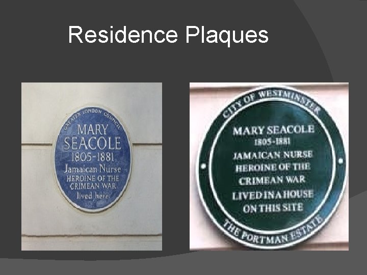 Residence Plaques 