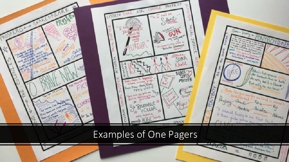 Examples of One Pagers 