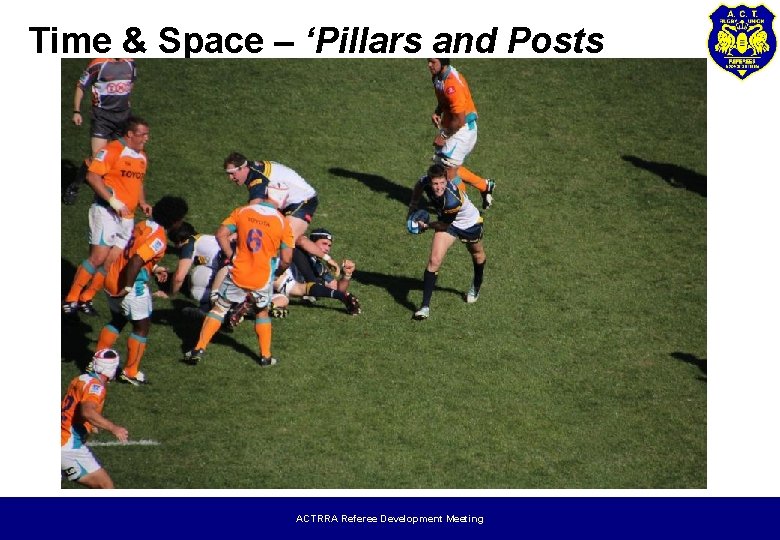 Time & Space – ‘Pillars and Posts ACTRRA Referee Development Meeting 