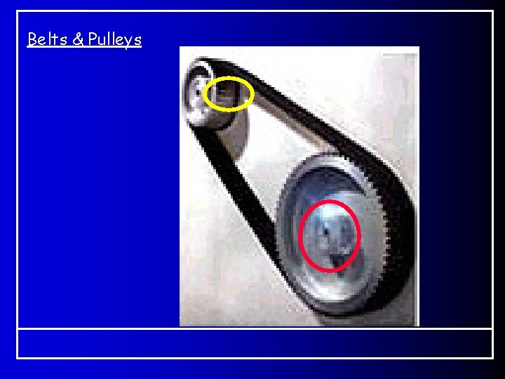 Belts & Pulleys Belts & Pulleys